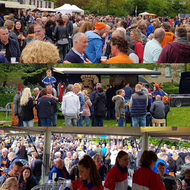 Het is nog steeds gezellig #koningsdag #Wilnis #speelwoud
